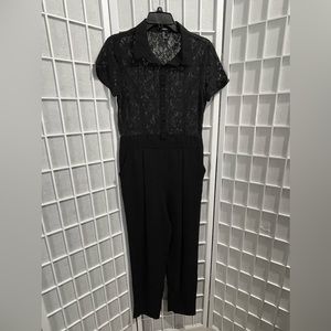 Jumpsuit Formal Black One-piece Long Romper Large